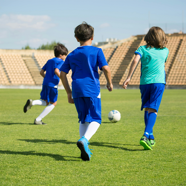 Kids playing sports at YoungWings Academy